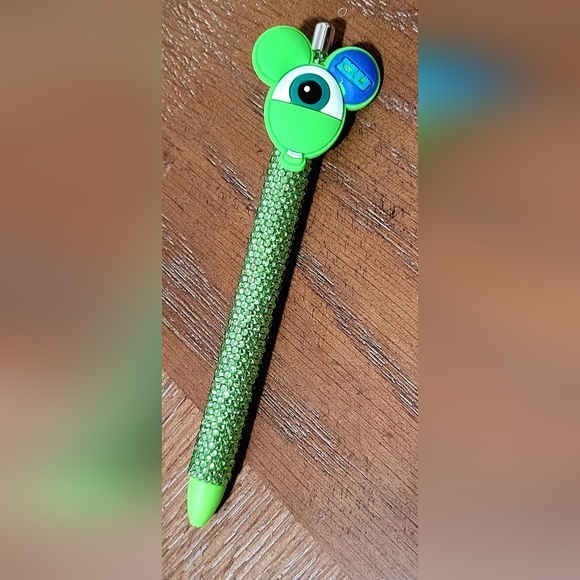 Disney Monsters Inc Monsters University Mike Rhinestone Pen - Picture 2 of 3
